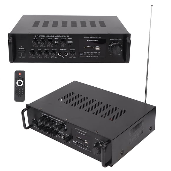 BT 5.0 Stereo Audio  with DVD and  Inputs, Multiple Outputs,  Connection, High Power for Karaoke and Home Theater