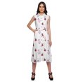 thumbnail image 1 of Moomaya Printed Button Down Sleeveless Kurti Dress With Pocket Casual Work Shirt, 1 of 4