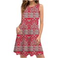 thumbnail image 1 of EGNMCR Robes de Vacances pour Femmes Robes d'Été pour Femmes Plage Floral T-Shirt Robe d'Été Décontractée Poches Robe Bohème à Bretelles, 1 of 4