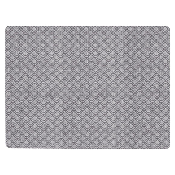 3-ft x 4-ft Two-Tone Silver Mist Grey Hardy Needlepunch Non-Slip Absorbent Indoor Floor Mat