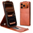 thumbnail image 3 of Folio Phone Case for iPhone 17 Pro Magnetic Kickstand Cover with Camera Protection Brown, 3 of 7