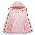 thumbnail image 3 of Pisexur Coupe-Vent Veste Homme Mode Décontractée Couleur Unie Poches Fermeture Éclair Veste Manches Longues à Capuche Manteau de Randonnée Imperméable Grande Taille pour Hommes, 3 of 4