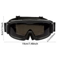 thumbnail image 2 of Winter Outdoor Sports Goggles TPU Material Anti-Fog Windproof Protective Adjustable Strap Soft Padding for Skiing Snowboarding Cycling Adult, 2 of 5