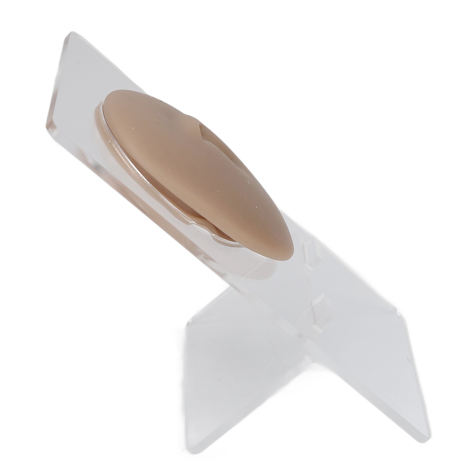 Modèle de Nombril en Silicone Souple pour Présentation de Bijoux de Perçage, Réutilisable, Facile à Utiliser avec Support, pour la Pratique de Techniques de Perçage, Vitrine pour Bijoux