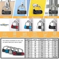thumbnail image 4 of Gym Locker Lock,5 Letter Word Lock,5 Digit Combination Lock,Safety Padlock for School Gym Locker,Sports Locker,Fence,Toolbox,Case,Hasp Storage (Black), 4 of 4