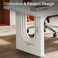 thumbnail image 5 of Tribesigns 70.9" Modern Executive Desk, Wood Large Office Computer Desk for Home Office, White, 5 of 5