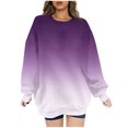 thumbnail image 1 of Meichang Chandail en Molleton Surdimensionné pour Femmes Manches Longues Col Rond Chandails en Molleton Tendance Gris Pull Ample, 1 of 5