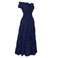 thumbnail image 2 of UPPADA Liquidation Robes d'Invitée de Mariage à Manches Évasées pour Femmes Robe de Cocktail Chic Robes de Bal d'Hiver Robes de Cocktail Formelles Robe Jaune Femmes Église, 2 of 6