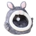 thumbnail image 4 of Cats Cave Bed Removable Soft Cushion Comfortable Cat Privacy Space Small Dog Bed Gray Small, 4 of 9