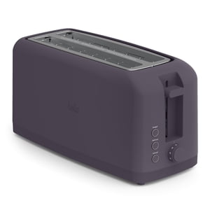 bella 4 Slice Slim Toaster, Fits-anywhere&trade; Kitchenware, 6 Setting Shade Control with Reheat & Cancel Buttons, Fits Sourdough, 10&rdquo; Long Slot, Anti