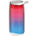 thumbnail image 1 of Escape - Portable Wireless Speaker with Microphone, FM Radio and Disco Lighting, White, 1 of 3