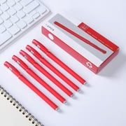 Sulaicai 12Pcs Red Gel Pens, 0.5mm Red Gel Ink Pens Boxed, Premium Ink and Comfort Grip for Taking Notes Office Stationary Supplies, Needle Type (Red ink)