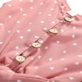 thumbnail image 4 of Kids Baby Girls Sleeveless Heart Pattern Jumpsuit Summer Buttons Romper, 4 of 5