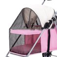 thumbnail image 4 of Poussette pour Chien, Poussette pour Animaux à 4 Roues Pliable Poussette Portable pour Chat Chiot Poussette de Jogging avec Multiples Facettes pour Chiot Chats Rats Lapins Sorties, 4 of 5