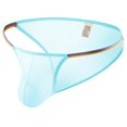 thumbnail image 2 of Fridja Men Casual Fashion Solid Charming Cutout Open File Ice Silk Briefs Moisture Wicking, 2 of 5