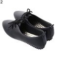 thumbnail image 1 of Lubelski Mocassins Décontractés pour Femmes en Similicuir Uni à Lacets, à Enfiler, Bout Pointu, 1 of 7