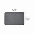 thumbnail image 2 of Mainstays Memory Foam Bath Mat Dark Grey, 2 of 5
