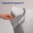 thumbnail image 4 of Swift Home 6-Piece Satin Pillowcase Gift Set with Eye Mask and Scrunchies, Sliver, 4 of 5