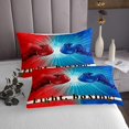 thumbnail image 3 of Boxing Quilt Set Boxing Gloves Coverlet Set,Pugilism Game Bedspread Set King,Fighting Competition Quilted Sports Game Room Decor, 3 of 3