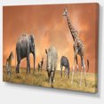 thumbnail image 2 of Panorama Faune des Savanes - Impression sur Toile Africaine, 2 of 3