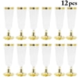 thumbnail image 1 of 12PCS Champagne Flute Creative Disposable Plastic Wedding Cup Champagne Glass, 1 of 6