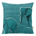 thumbnail image 1 of VargottamSquare Pillow Cover - Decorative Pillow Covers20x20 Inches,PrintedTeal BlueThemePillowcase, DecorativeSquareCushionCovers, 1 of 1