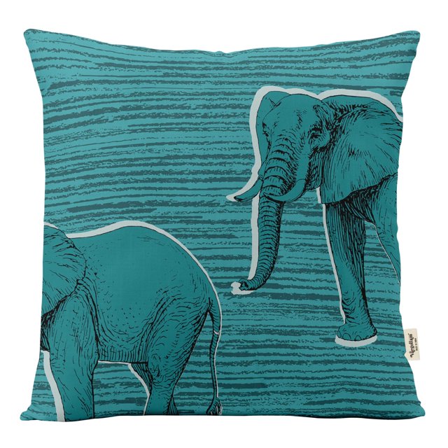 VargottamSquare Pillow Cover - Decorative Pillow Covers20x20 Inches,PrintedTeal BlueThemePillowcase, DecorativeSquareCushionCovers