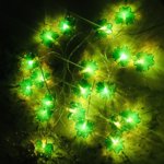 RKSTN Led Lights 5.4ft String Lights St Patrick's Day Decorations 10 LED Green String Lights St Patricks Day Battery Operated Lights For Irish Party Led Night Light