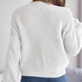 thumbnail image 4 of Dvkptbk Chandails pour Femmes Mode pour Femmes Manches Longues Col Rond Chandail Ample Hauts Blouse Chandail Tricoté Vêtements en Liquidation, 4 of 4