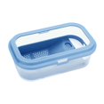 thumbnail image 4 of Bunblic Turtle Tank Detachable Indoor Decor Case Container Habitat Reptile Tank for Pet Turtle Small Amphibious Creatures Hermit Crabs M Size Blue Size, 4 of 8