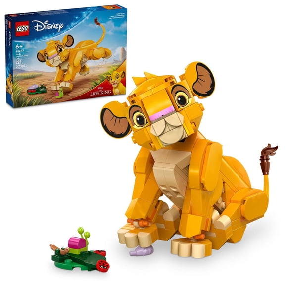 LEGO Disney Classic Bébé Simba le Roi Lion 43243 Ensemble de construction (222 pièces)