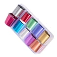 thumbnail image 2 of 1 Box Starry Sky Nail Decals Starry Sky Nail Foil Sticker Candy Color Nail Shimmer Transfer Sticker Manicure Decorations Holographic Nail Paper Decals, 2 of 9