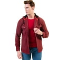 thumbnail image 1 of Veste à Capuche en Laine Européenne Rouge et Noire Hiver Chaud, XXXXXL, 1 of 1