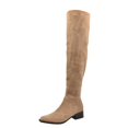 thumbnail image 3 of TIEVOSA Women's High Boots Stylish Pointed Toe RuffLED Knee High Fashion Boots Mid Heel Riding Boots for Casual Wear Design for All Seasons, 3 of 9