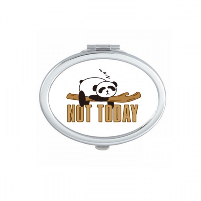 Sleep Panda Branches Lazy Mirror Portable Fold Hand Makeup Double Side Glasses