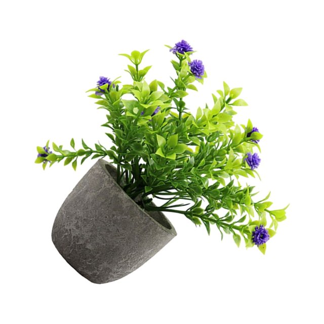 Redempat Plastic Easy To Clean Artificial Succulent Realistic Appearance Long-lasting Durability Eco-friendly purple babysbreath 1Set