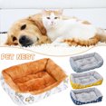 thumbnail image 2 of Super Soft Pet Cat Bed Comforable Warm Pet Cushion Movable Pet Sleeping Mat, 2 of 7