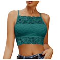thumbnail image 1 of DXOUPM Womens Tank Tops Versatile Hollow Lace Spaghetti Strap Slim Fit Summer Shirts Trendy, 1 of 3