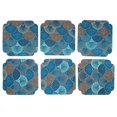 thumbnail image 2 of Cup Pad, Cup Coaster Brocade Fabric Heat Insulated Embroidered Hand-woven  For Restaurant, 2 of 8