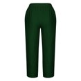 thumbnail image 5 of RXIRUCGD Capris d'Été Confortables à Jambes Larges et Amples pour Femmes, Vert, Taille : S, 5 of 5