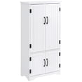 thumbnail image 1 of HOMCOM Garde-Manger de Cuisine 48 Pouces, Armoire de Rangement de Cuisine avec Étagères, Blanc, 1 of 10