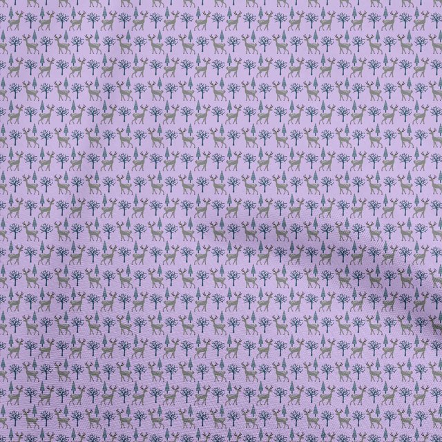 oneOone Velvet Violet Fabric Animal Sewing Material Print Fabric By The Yard 58 Inch Wide
