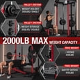 thumbnail image 2 of Cage Motorisée, Support pour Squats avec Système Croisé à Double Poulie et Câble, Machine d'Entraînement de Gym à Domicile Multifonction à Poids Libre avec Accessoires, 2 of 8