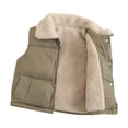 thumbnail image 3 of QIPOPIQ Puffer Vest Girls Floral Fleece Lined Clearance, 3 of 4