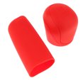 thumbnail image 1 of Manchon en Silicone pour Volant de Voiture Manuel 5 Vitesses + Couvercle de Frein à Main Rouge, 1 of 8