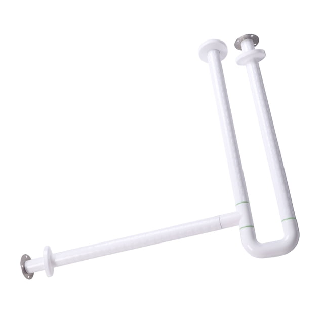 Toilet Rail, Toilet Grab Bar Sturdy Structure Multipurpose Foldable Prevent Slip White for Disabled for Bathroom