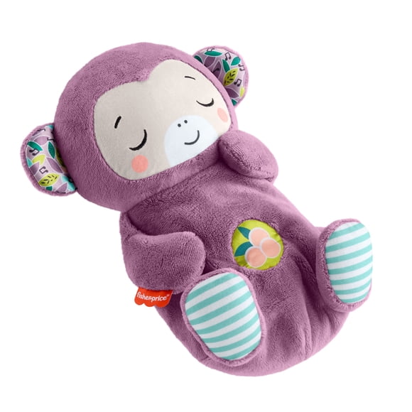 Fisher-Price Soothe ‘n Snuggle Purple Monkey Baby Toy & Sound Machine with Breathing Motion