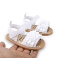 thumbnail image 4 of Baby Toddler Girls Soft Open Toe Summer Sandals Flower Princess Flat Shoes, 4 of 6