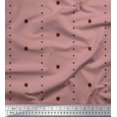 thumbnail image 1 of Soimoi Pink polyester Crepe Fabric Butidar Jamdani Decor Fabric Printed Yard 52 Inch Wide, 1 of 1