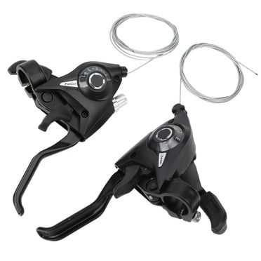 KEINXS Mountain Bike Gear Shifter 3x7 Bike Gear Shifter 7 Speed Gear Lever Brake Lever Bike Left Right Shifter 21 Speed Shifter Set for Mountain Bikes City Bikes Racing Bikes Folding Bike